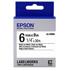 Tape Cartridge EPSON LK2WBN; 6mm/9m..