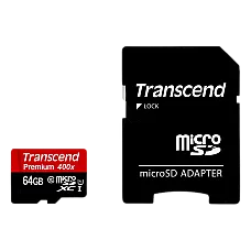 .64GB MicroSD (Class 10) UHS-I (U1)..