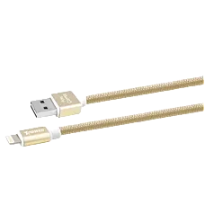 Micro-USB Cable Xpower, Nylon, Gold..