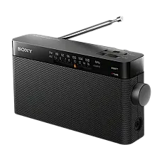 SONY ICF-306, Portable Radio,Black..