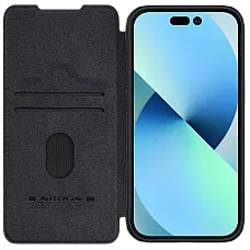 Nillkin Apple iPhone 15, Qin Pro Bl..
