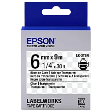Tape Cartridge EPSON LK2TBN;  6mm/9..