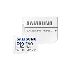 512GB MicroSD (Class 10) UHS-I (U3)..