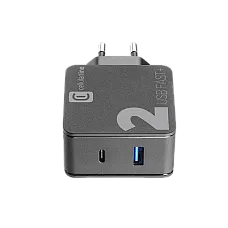 Wall Charger Cellularline, 2port, Q..