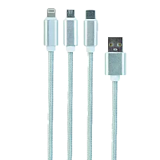 Cable  3-in-1 MicroUSB/Lightning/Ty..