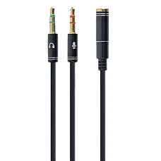 CCA-418M 3.5 mm 4-pin F to 2 x 3.5 ..