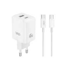 Зарядное устройство XO 1Type-C + 1U..