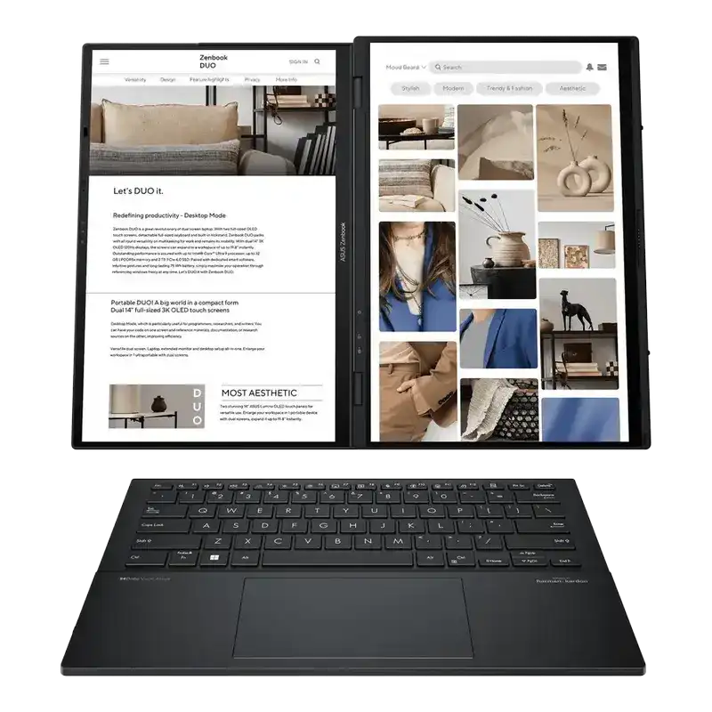 Laptop ASUS Zenbook DUO OLED UX8406CA Inkwell Gray