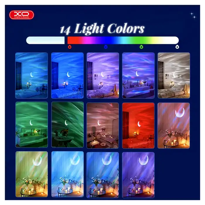 Проекционная лампа XO YH12 Northern Lights Projection Lamp Многоцветная