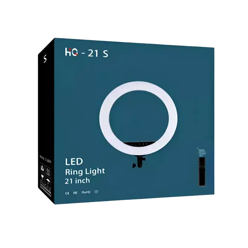 Lampă circulară Selfie Ring Light HQ-21S Negru