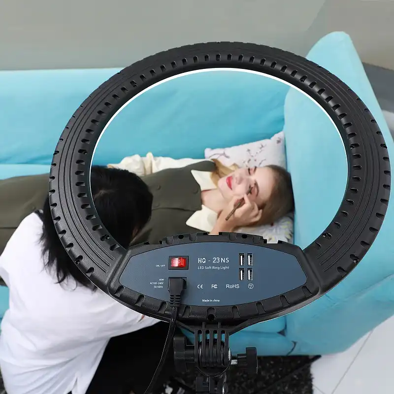 Lampă circulară Selfie Ring Light HQ-23NS Negru