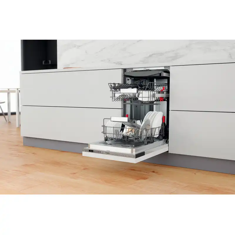 Mașină de spălat vase Whirlpool WSIO 3O34 PFE X Oțel inoxidabil