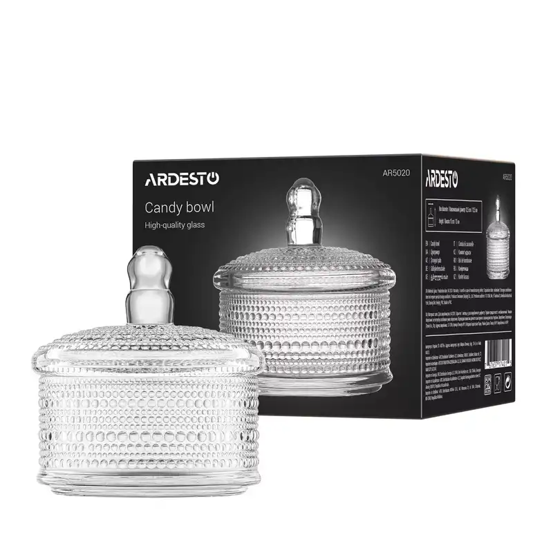 Конфетница Ardesto AR5020 Verbena Прозрачный