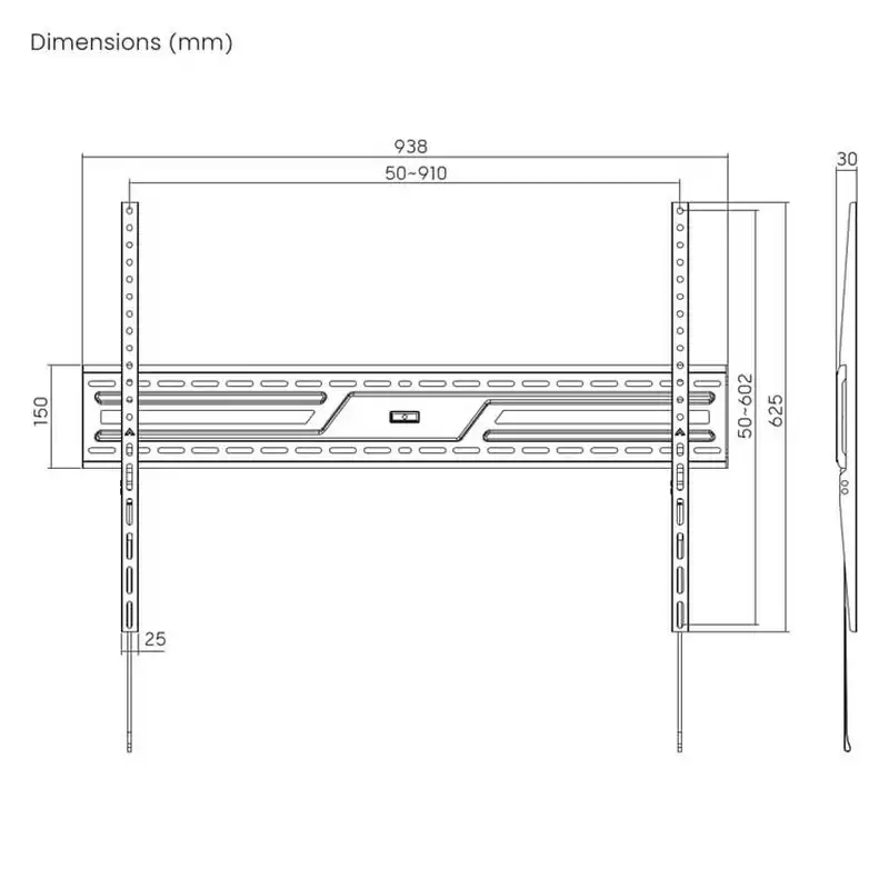 Suport pentru televizor Gembird WM-100F-01 Negru
