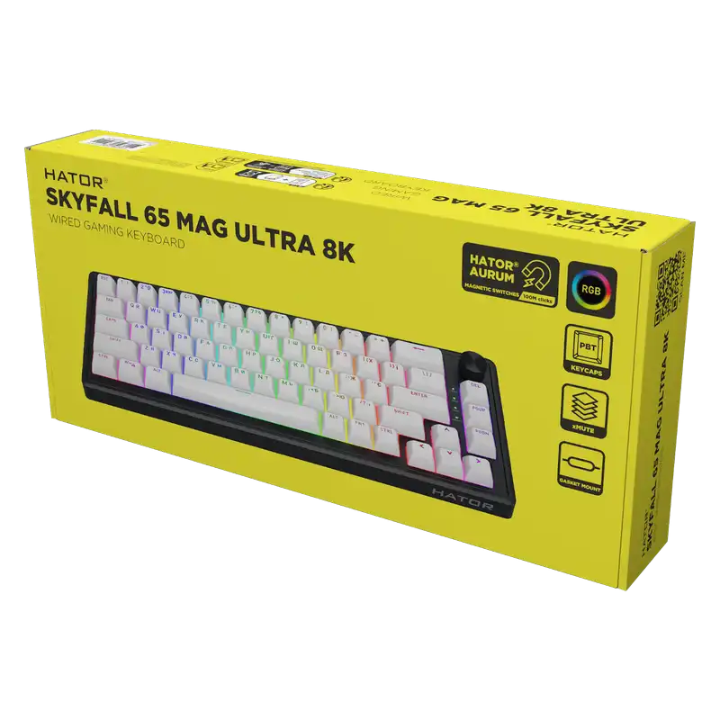 Tastatură HATOR Skyfall 65 MAG ULTRA 8K Mecanic Negru