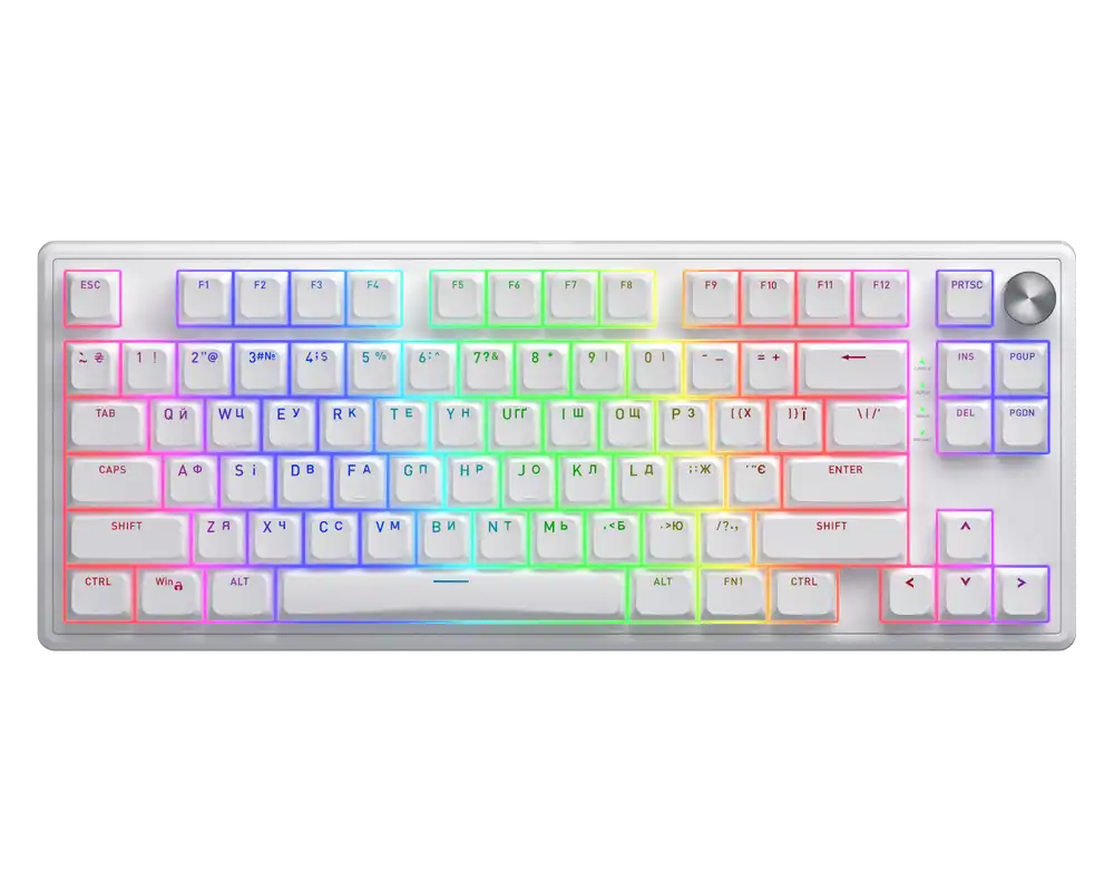 Tastatură HATOR Skyfall 80 Mecanic Alb