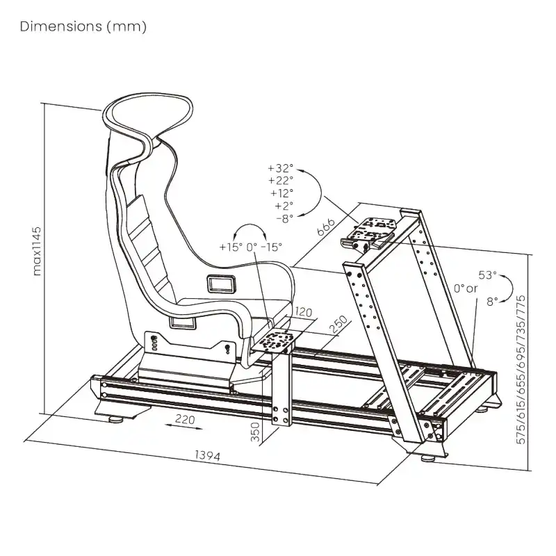 Scaun Gaming Lumi LRS16-BS04 Țesătură Negru
