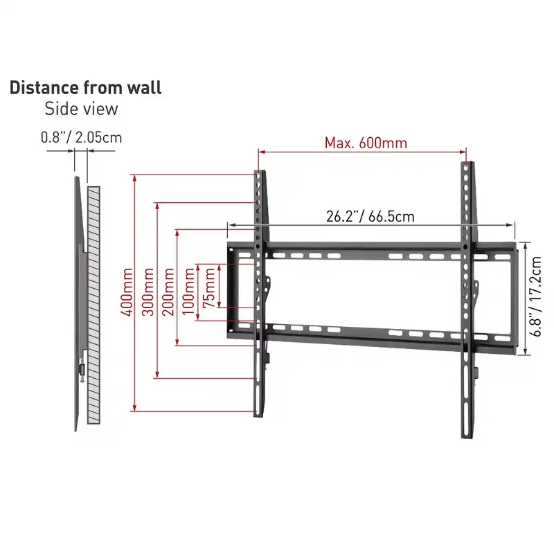 Кронштейн для телевизора BARKAN E407 Черный