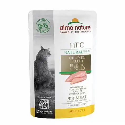 MEGA ALMO NATURE CAT HFC Canned Cat Food Chicken Fillet 4x50 g