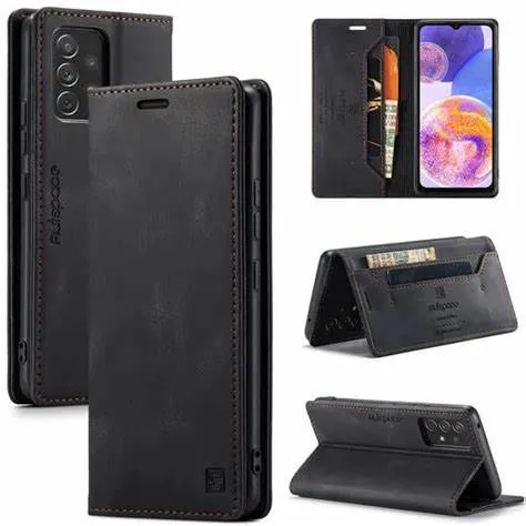 Husa Xcover A23 4G, Piele, Neagră
