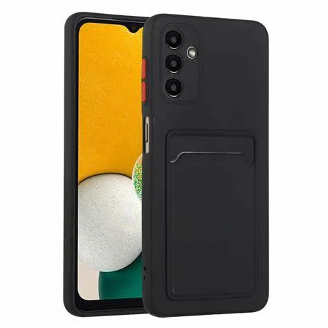 Husa Xcover Galaxy A13 4G - Soft Touch (Microfiber), Negru