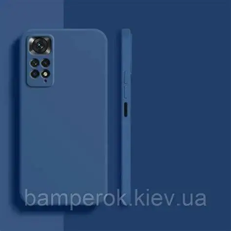 Husă Xcover Redmi Note 11 - Soft Touch (Microfibră), Albastru