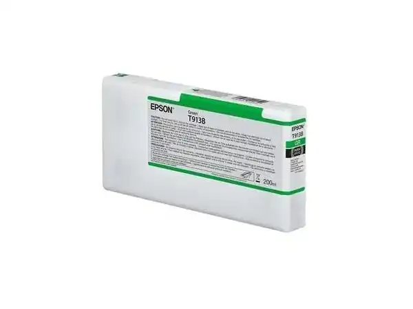 Картридж чернильный Epson T913B, 200мл, Зеленый