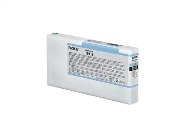 Картридж чернильный Epson T9135, 200мл, Светло-Голубой
