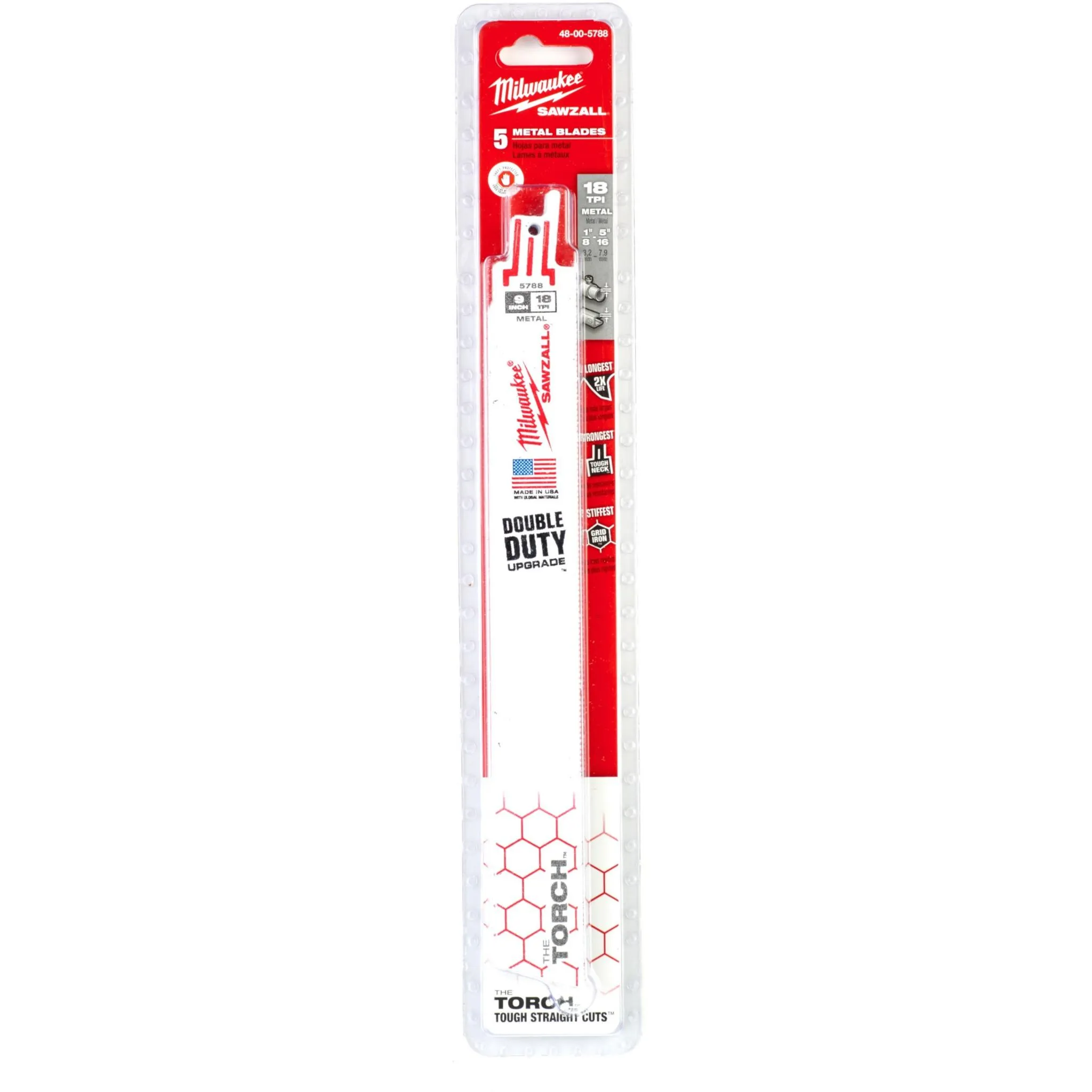 Купить  Полотна для сабельных пил - MILWAUKEE TORCH 230*18T (48475788)..