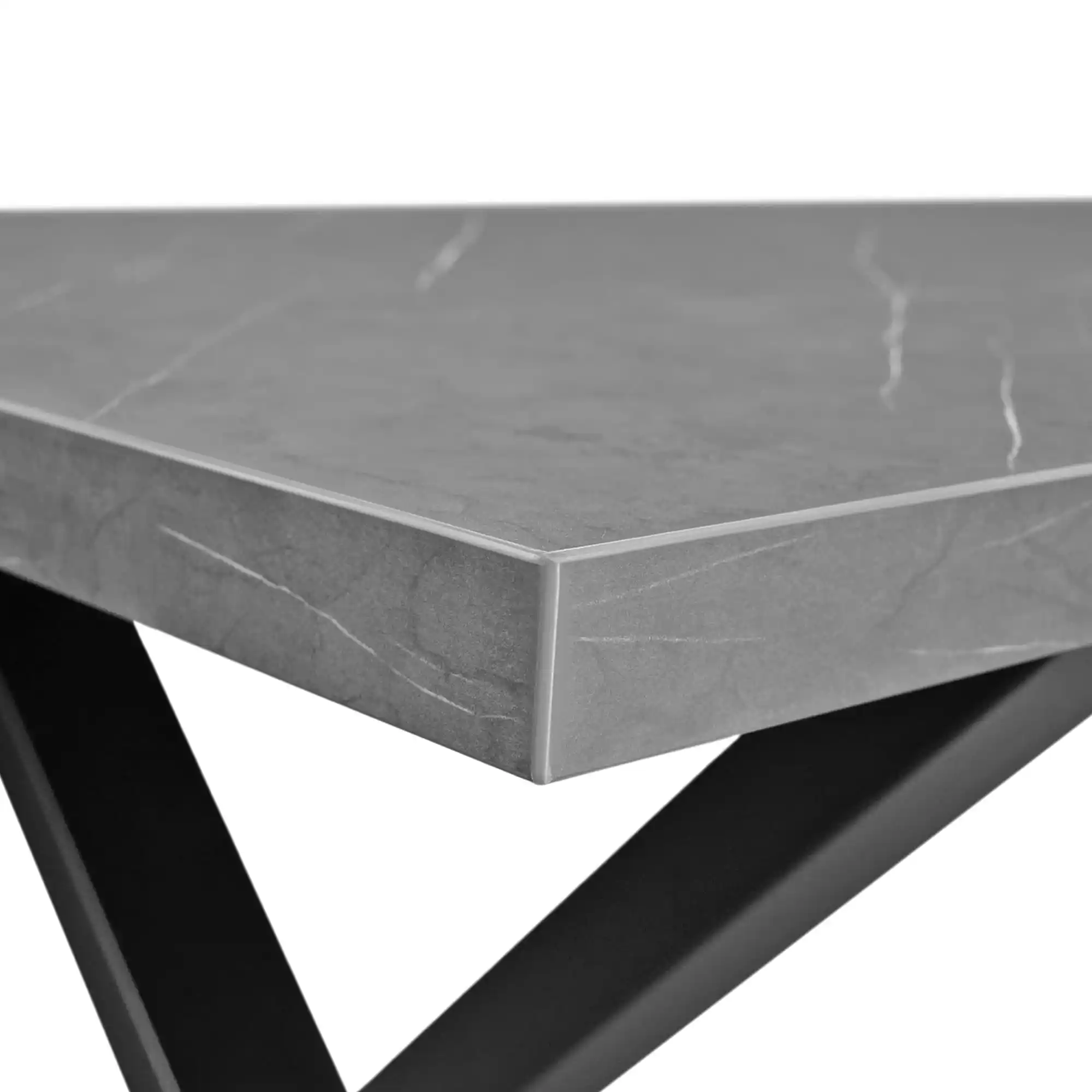 Masă X-BEN Marmură Neagră 150×80