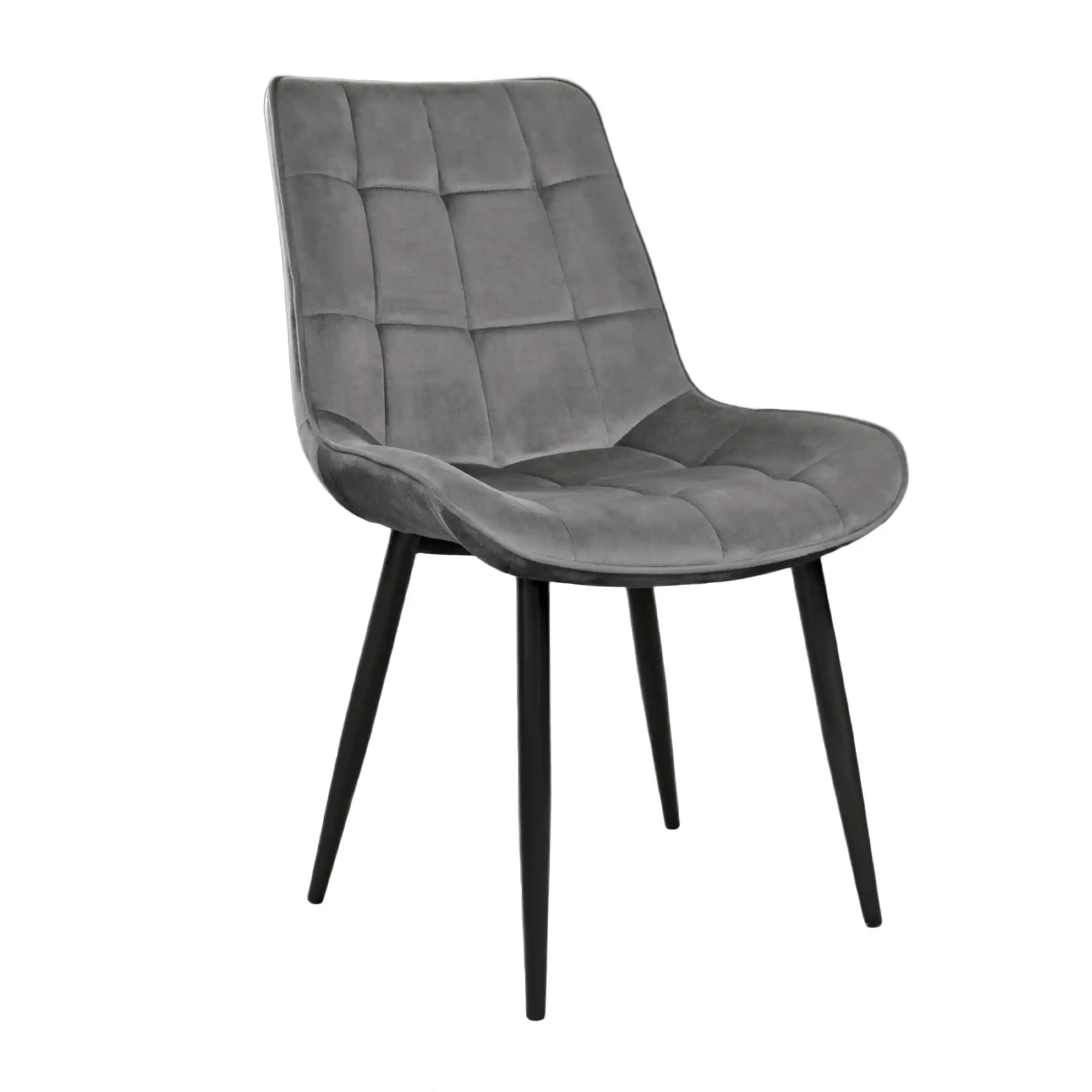 Scaun Hans Catifea Dark Grey HLR21+ Black Legs