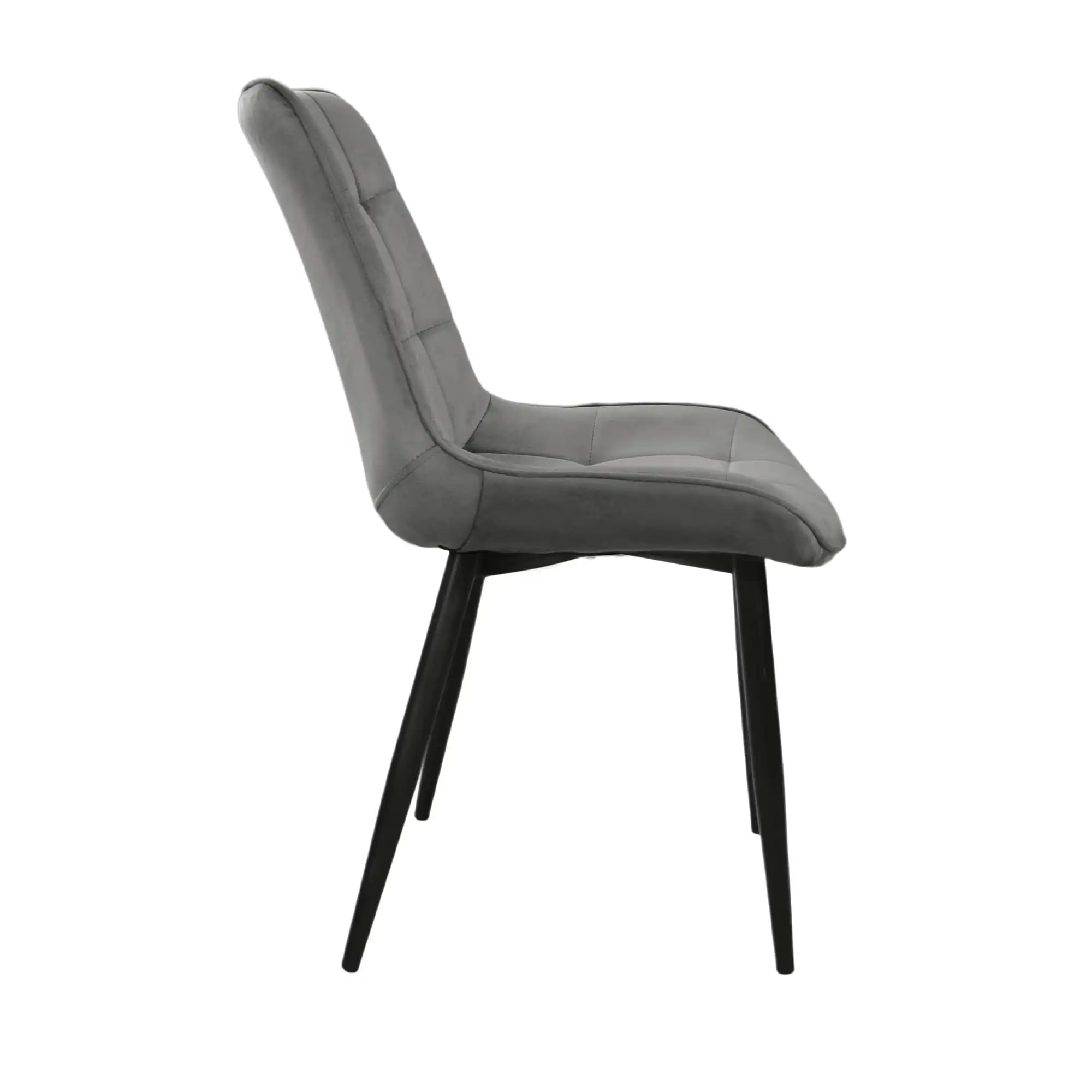 Scaun Hans Catifea Dark Grey HLR21+ Black Legs