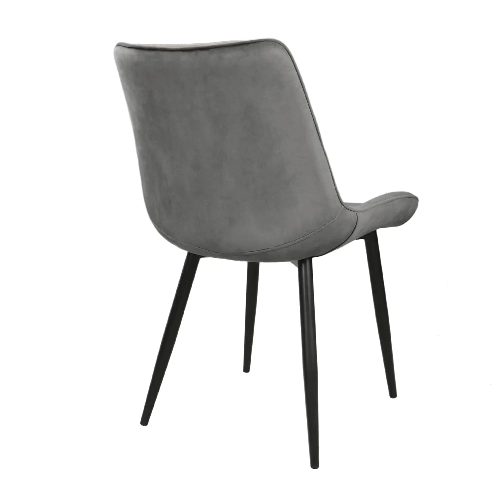 Scaun Hans Catifea Dark Grey HLR21+ Black Legs