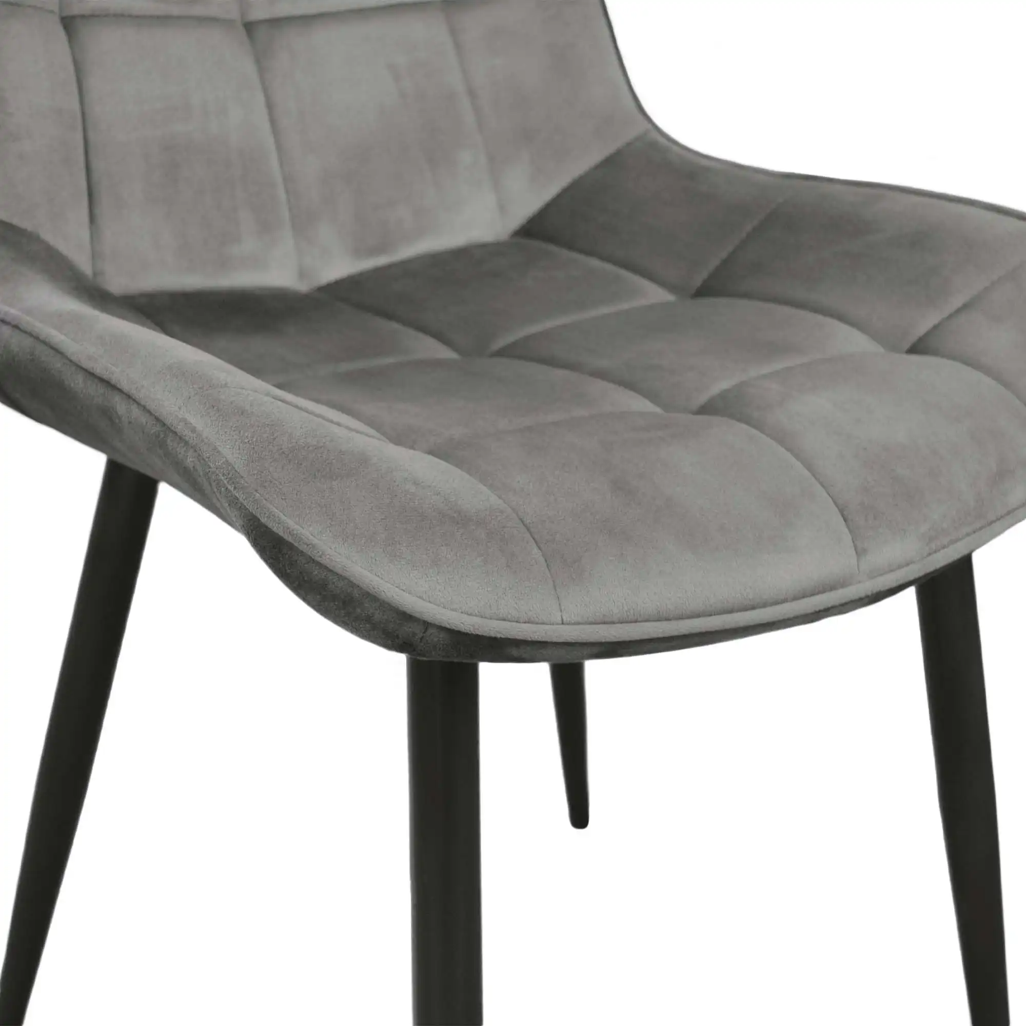 Scaun Hans Catifea Dark Grey HLR21+ Black Legs