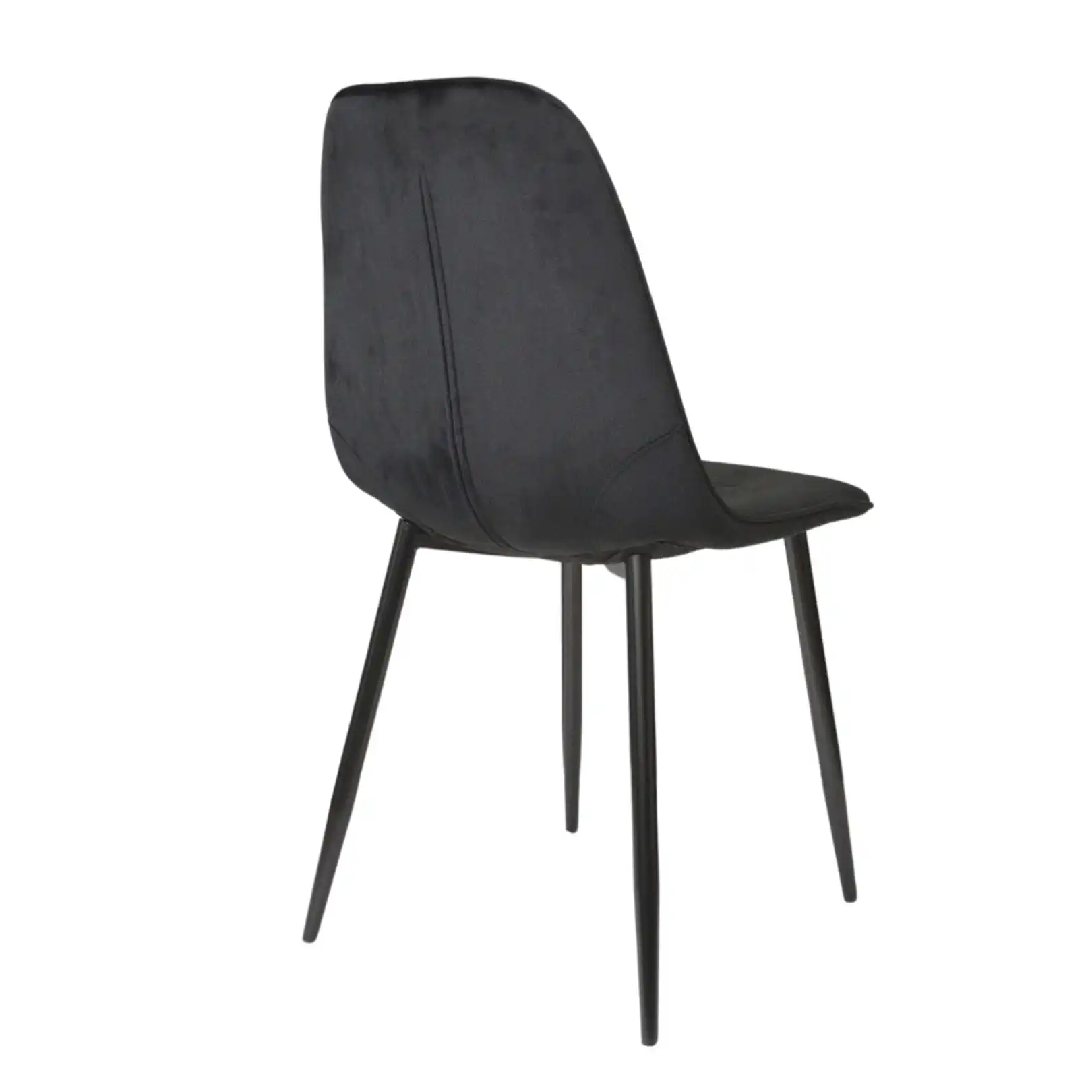 Scaun M-01-3 (Hlr-66) Catifea Black+Black Legs