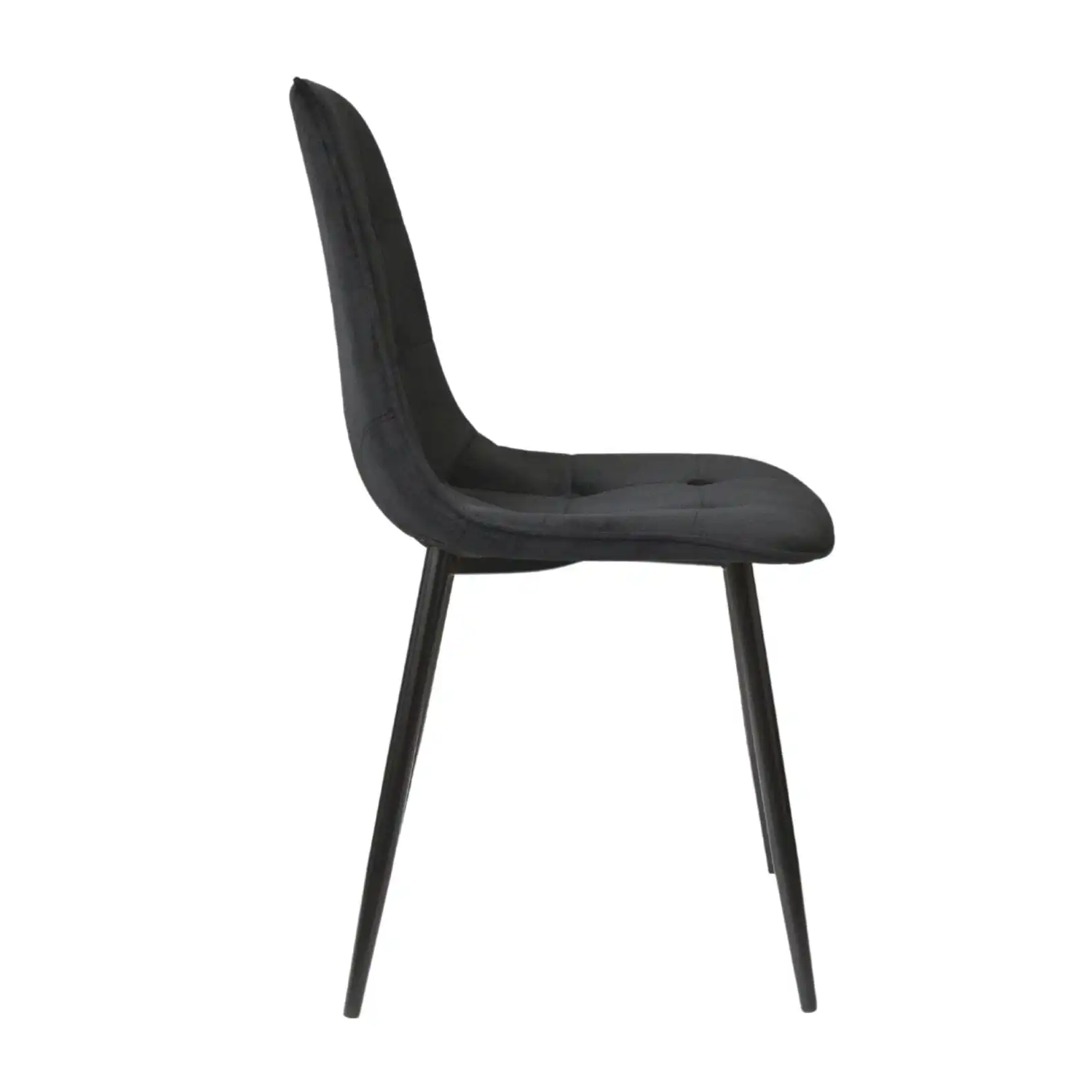 Scaun M-01-3 (Hlr-66) Catifea Black+Black Legs