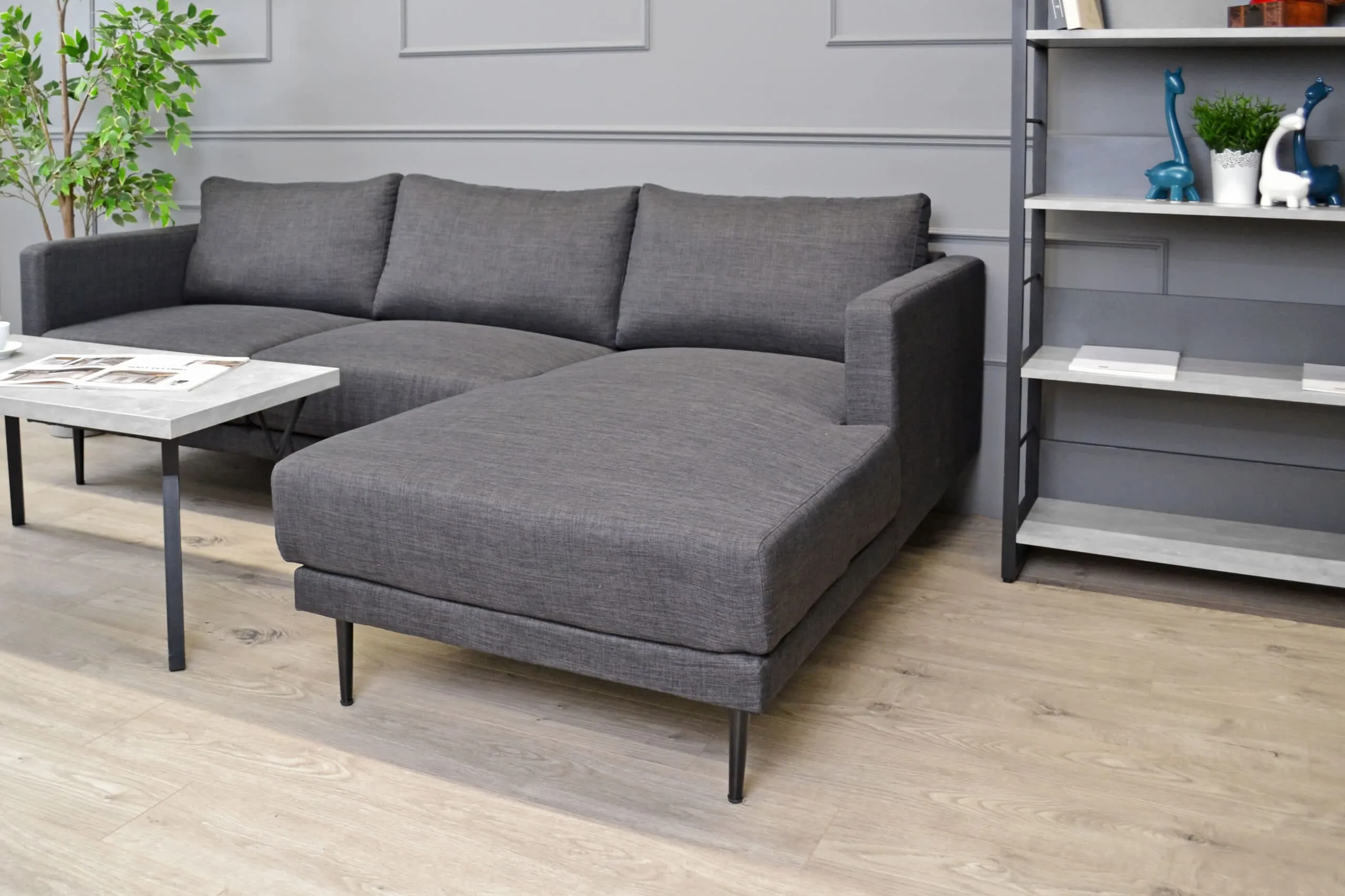 Canapea Era Dreapta Dark-Grey