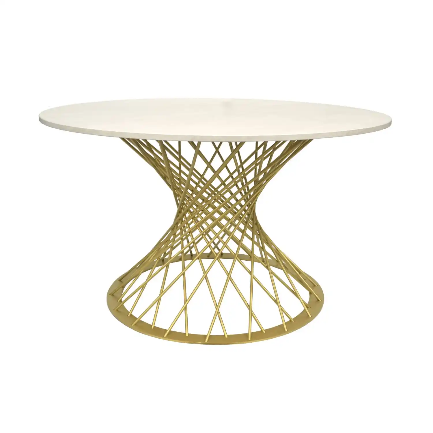 Masă SAFIRA Mătase Golden Legs Ø130