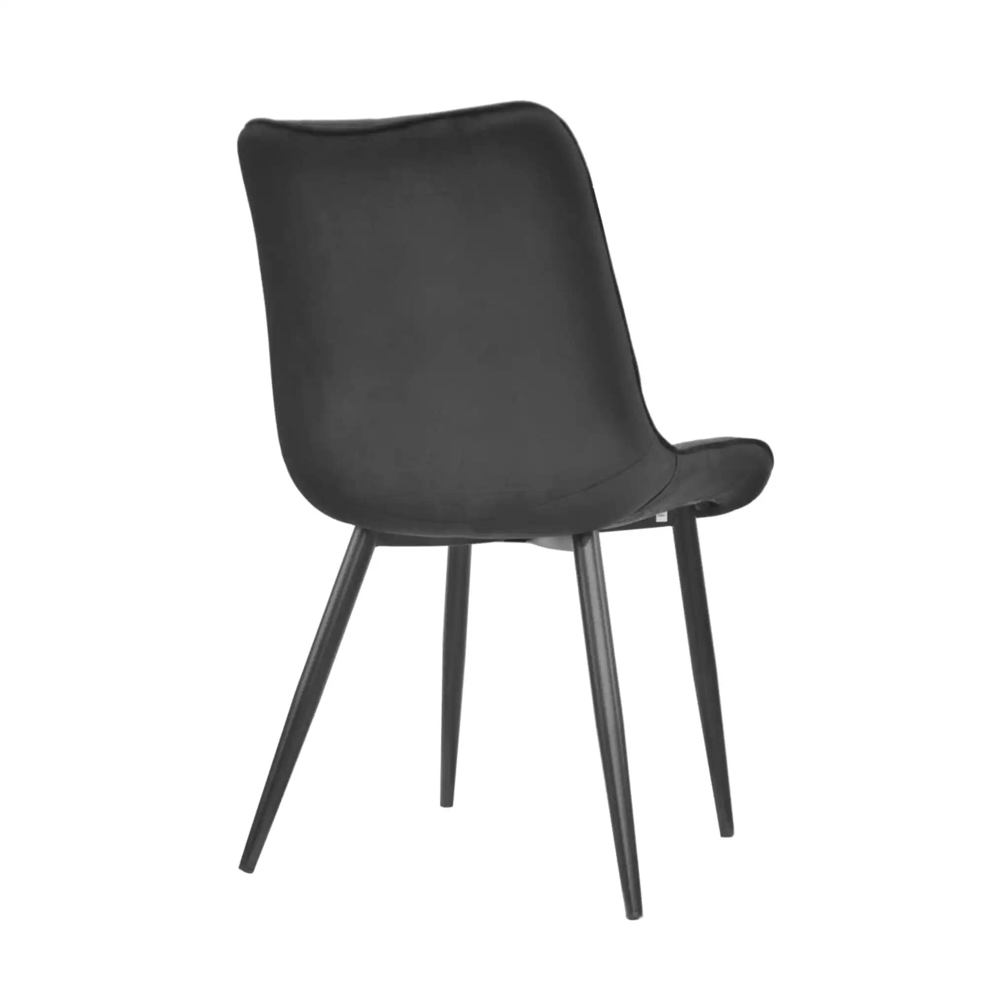 Scaun Hans Catifea Black HLR66+Black Legs