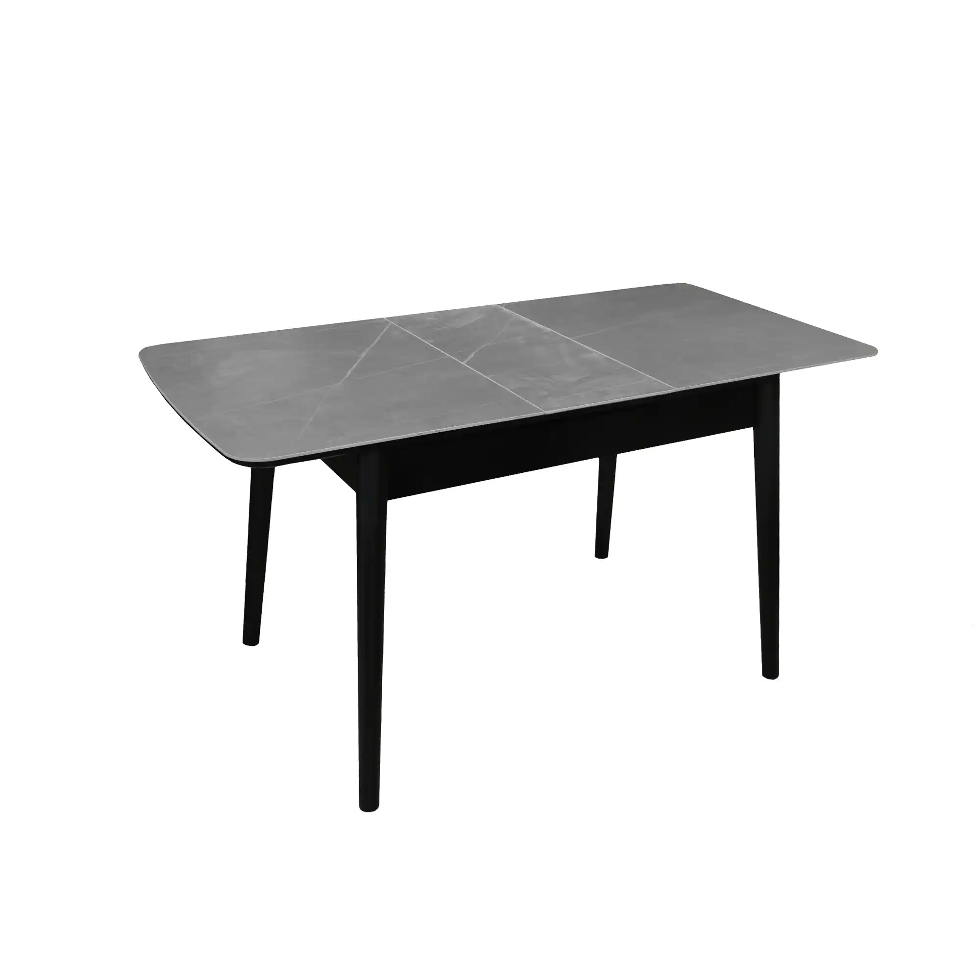 Masă Extensibilă Granna Grey+Black Legs