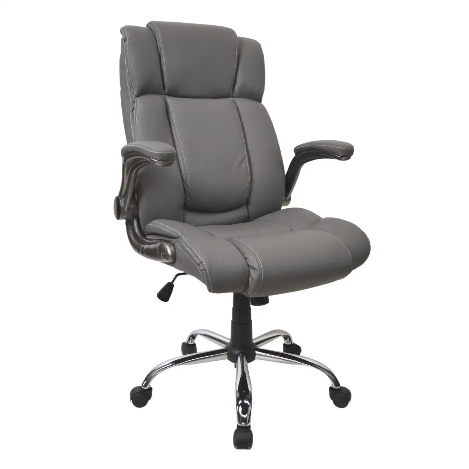 Cumpara  Mobilier de birou - Fotoliu Birou/Gaming BX-3702 Grey/Piele-Eco..