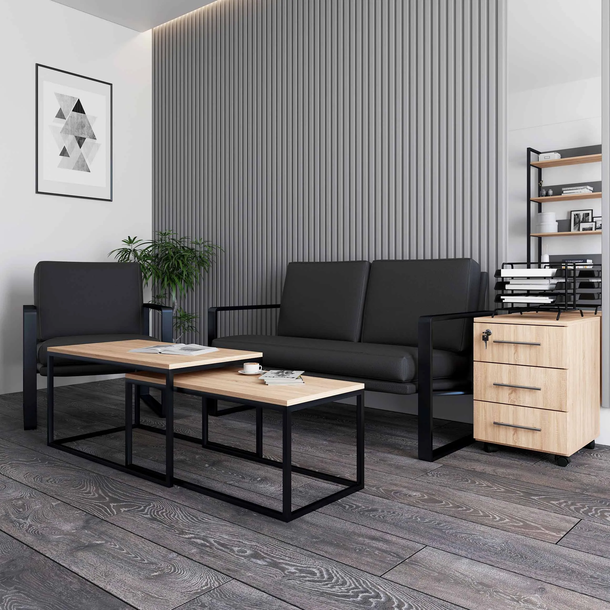 Canapea York Pu Black