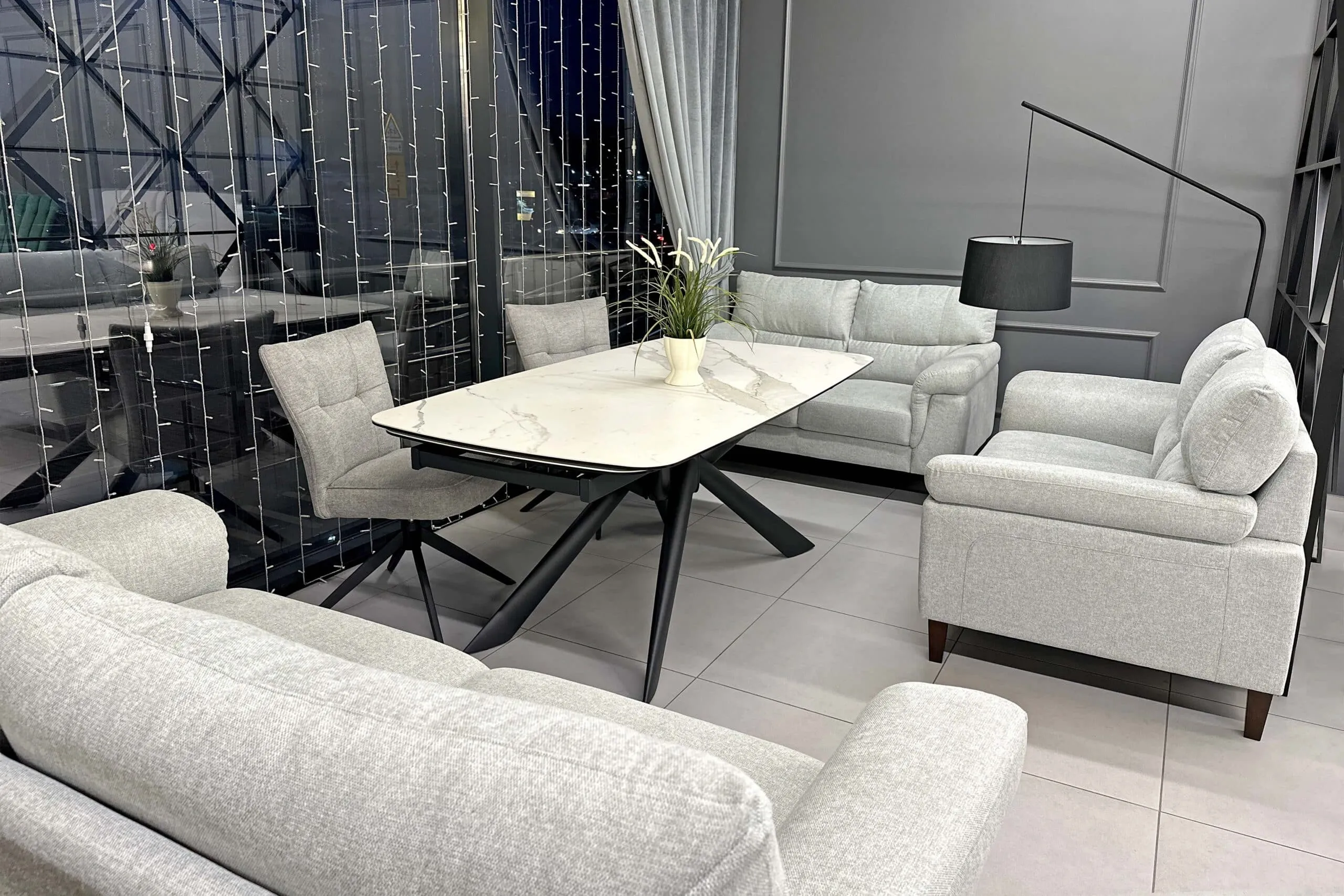 Canapea Mellissa-3 Grey