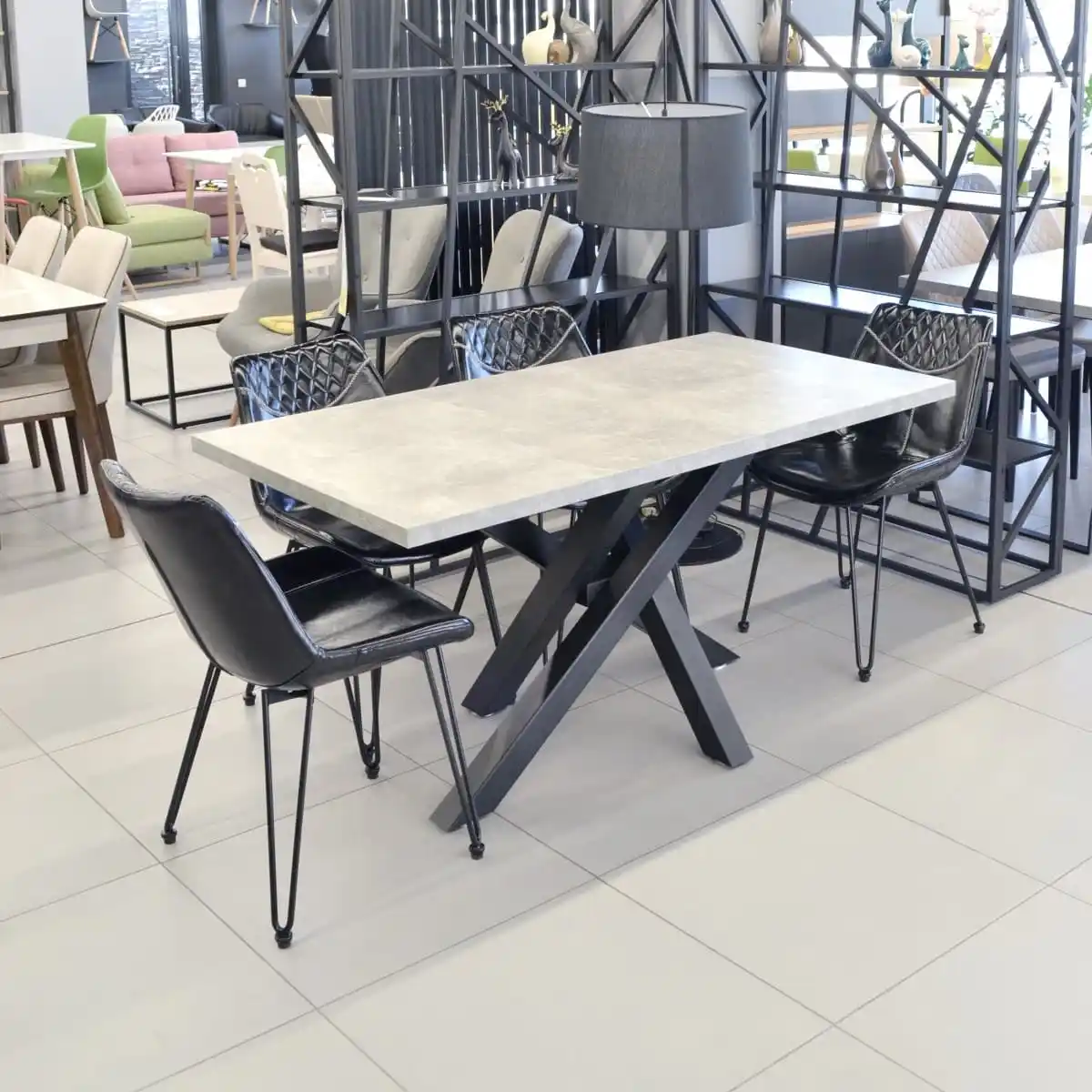 Masă Dakota Beton 135×75