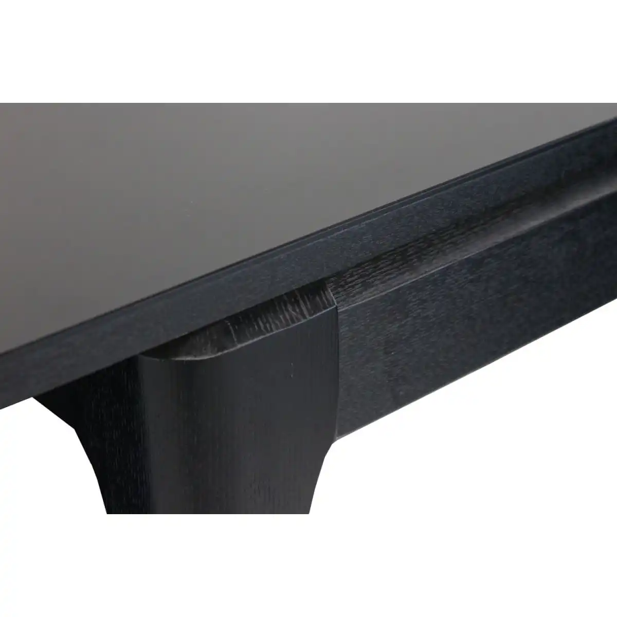 Masă Extensibilă RL-67 Black Glass+Black Legs 120/150×75