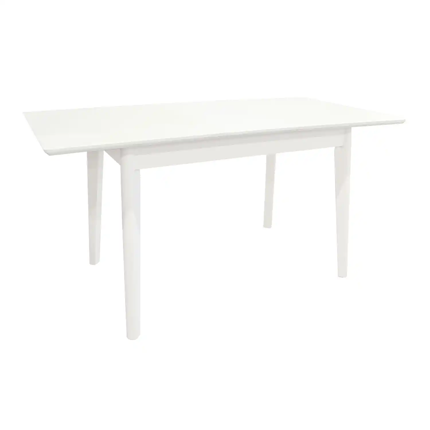 Masă Extensibilă MG-A05 White Glass+White Legs 120/150×75