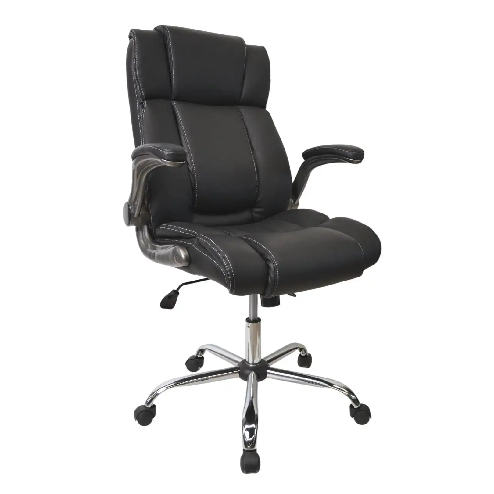 Cumpara  Mobilier de birou - Fotoliu Birou/Gaming BX-3702 Black/Piele-Eco..