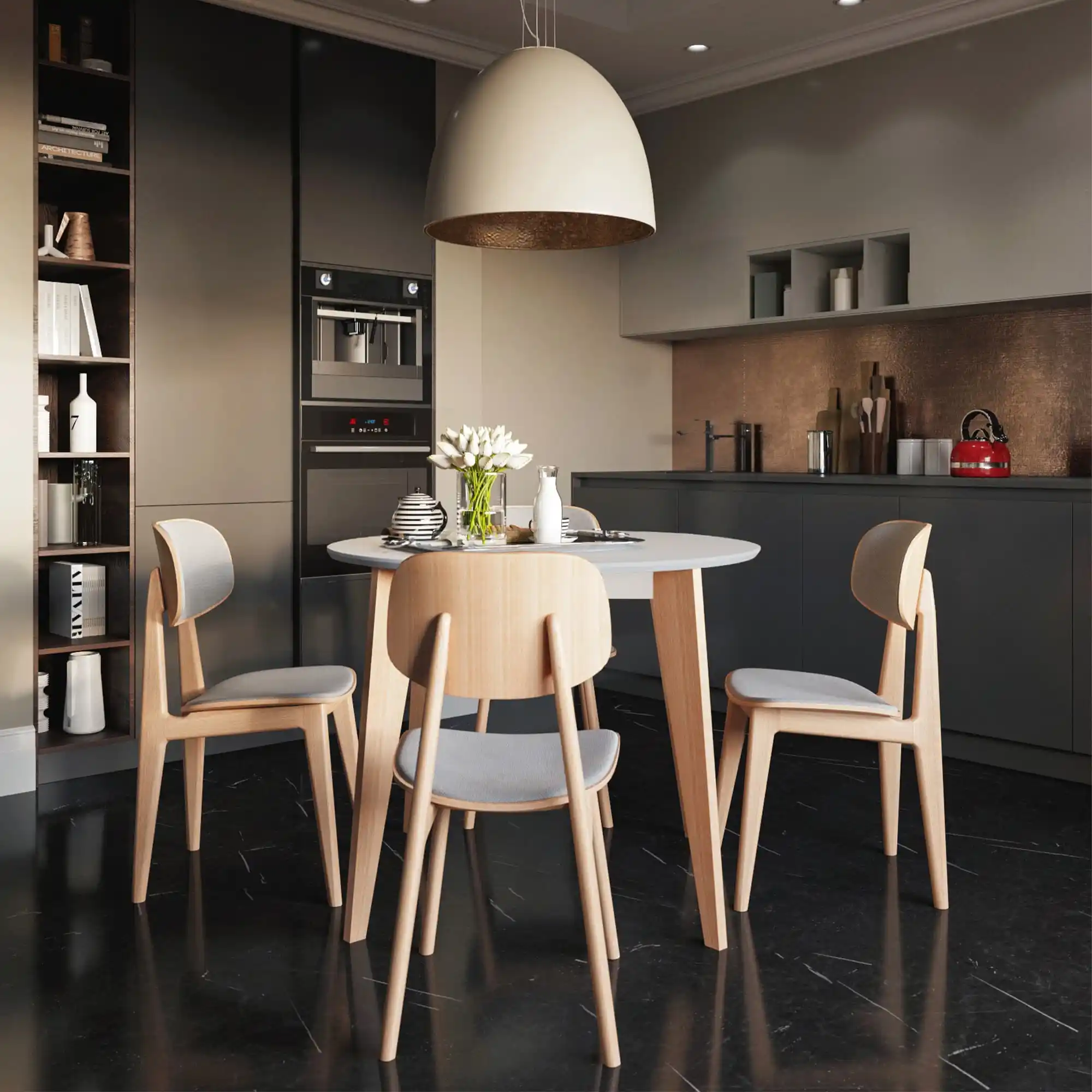 Masă Extensibilă MARS Grey 1000(+400)*H750