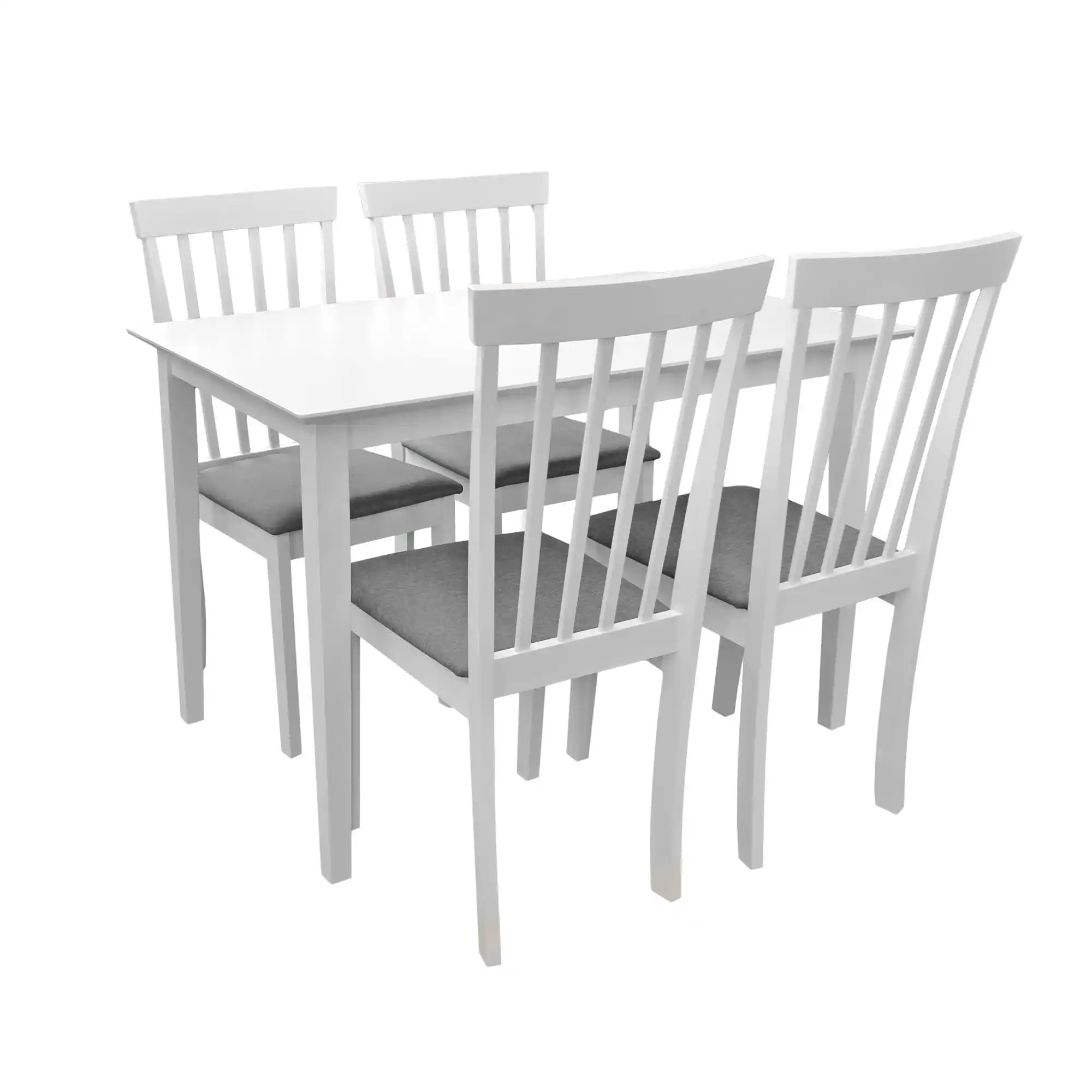 SET Masă HOUSTON + 4 Scaune HOUSTON White
