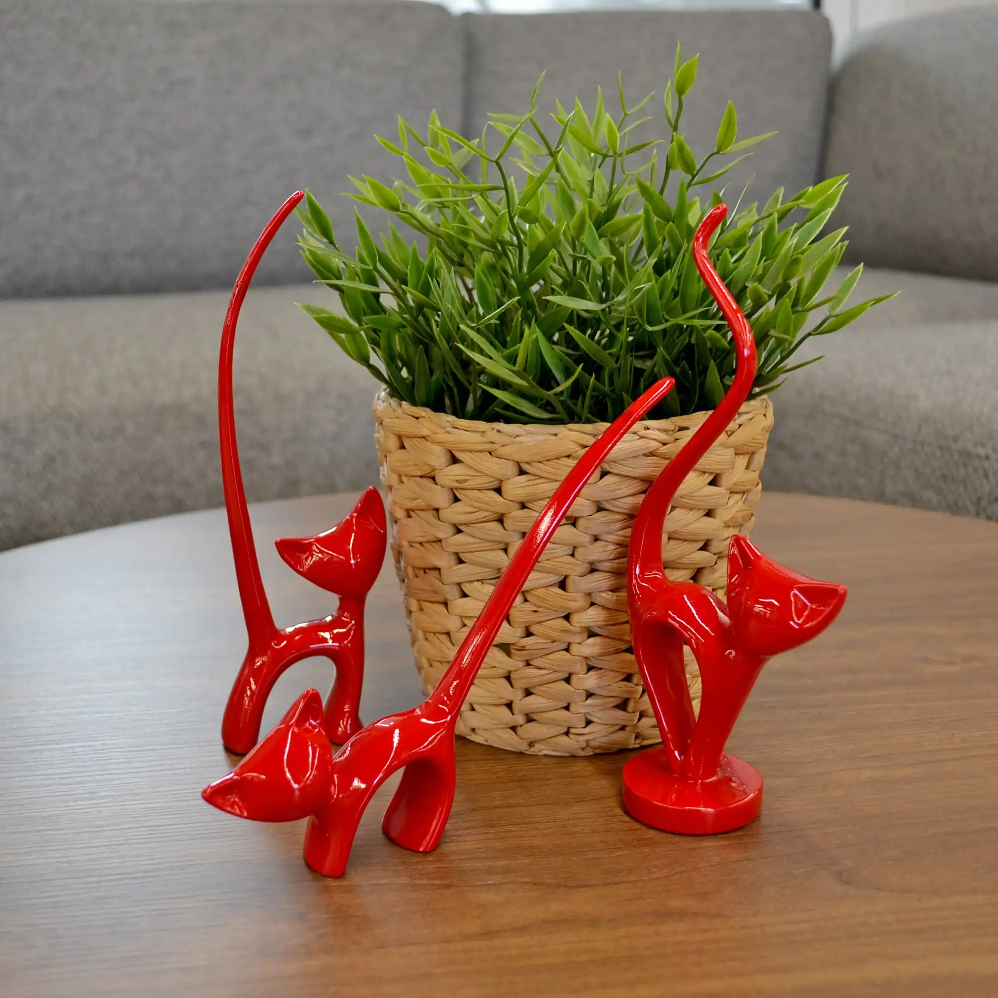 Set Suvenire Deco PISICI Red